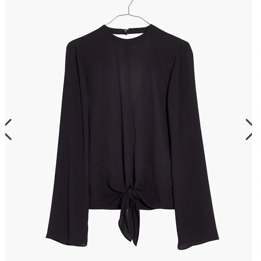 New- Madewell front tie blouse - Picture 4 of 5